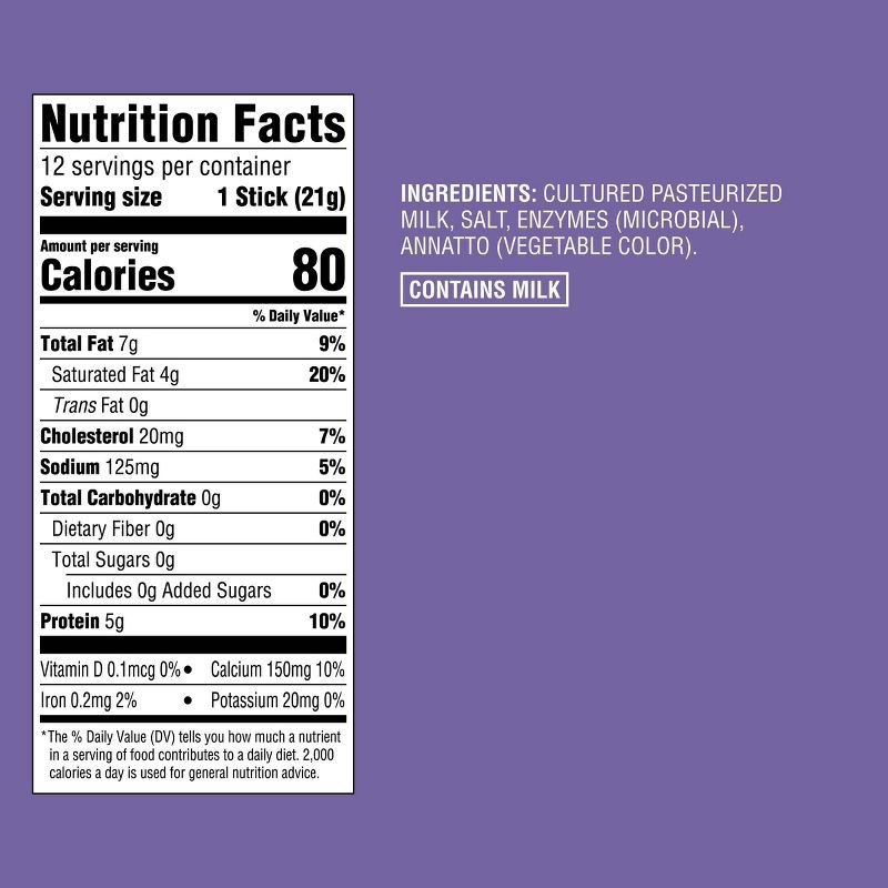 slide 5 of 5, Colby Jack Cheese Sticks - 9oz/12ct - Good & Gather™, 12 ct; 9 oz