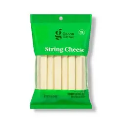 Low-Moisture Part-Skim Mozzarella String Cheese - 12oz/12ct - Good & Gather™