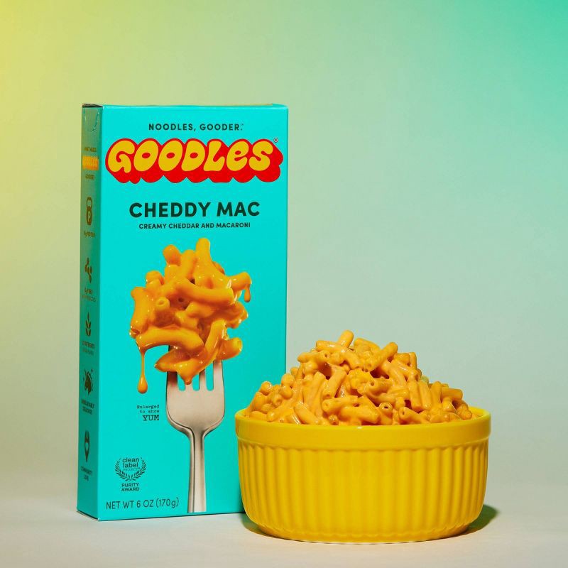 slide 3 of 4, Goodles Cheddy Mac Creamy Cheddar Protein Mac & Cheese - 6oz, 6 oz