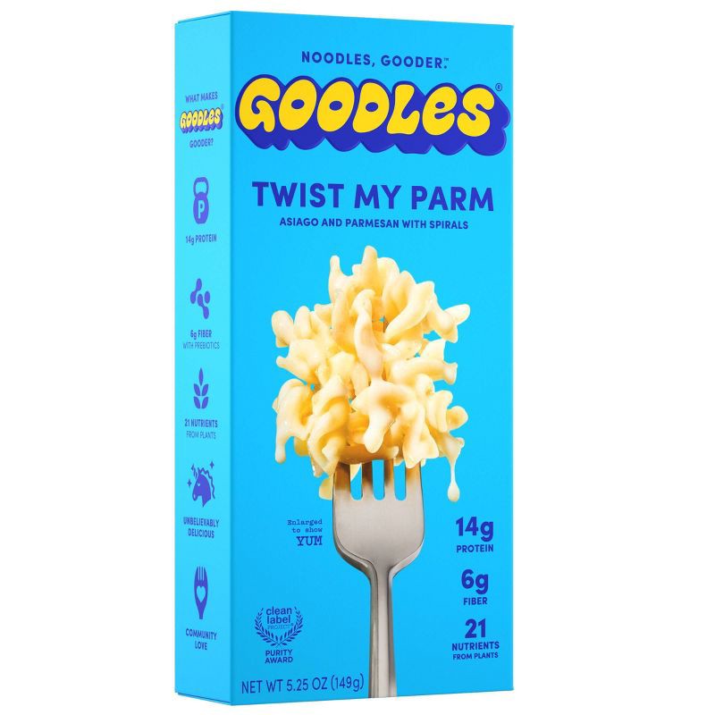slide 1 of 4, Goodles Twist My Parm Asiago and Parmesan Protein Mac & Cheese - 5.25oz, 5.25 oz