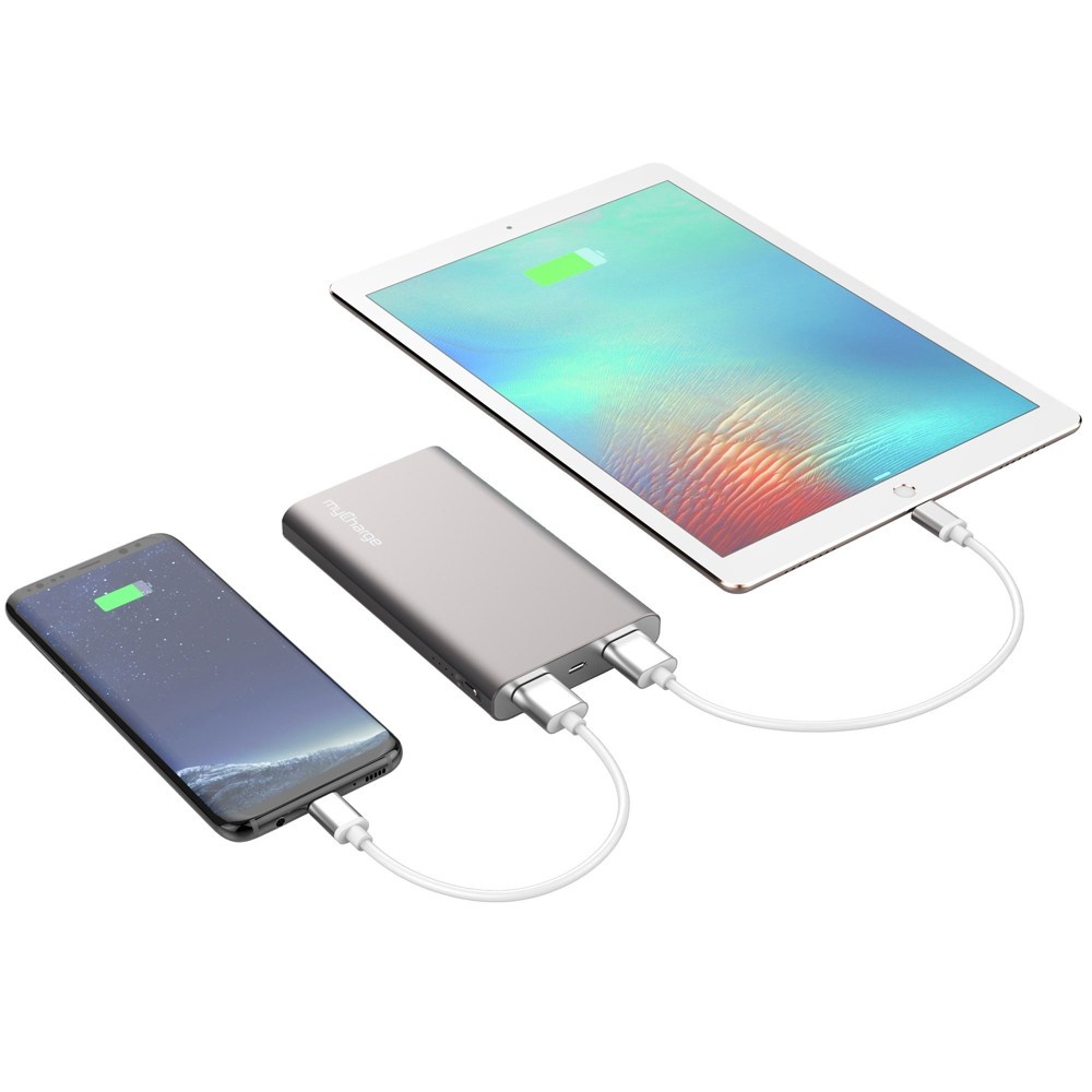 slide 2 of 3, myCharge Razor Max Power Bank 8000 mAh - Gray, 1 ct