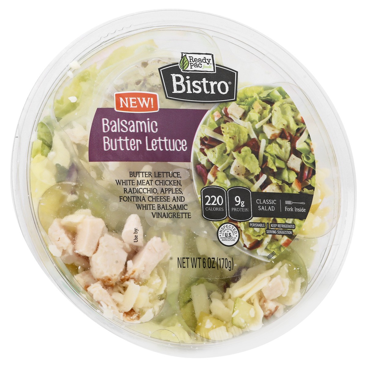 slide 7 of 10, Bistro Balsamic Butter Lettuce Classic Salad 6 oz, 6 oz