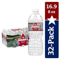 Ozarka Texas Spring Water, 32 Pack/16.9 Fl Oz, Plastic Bottles