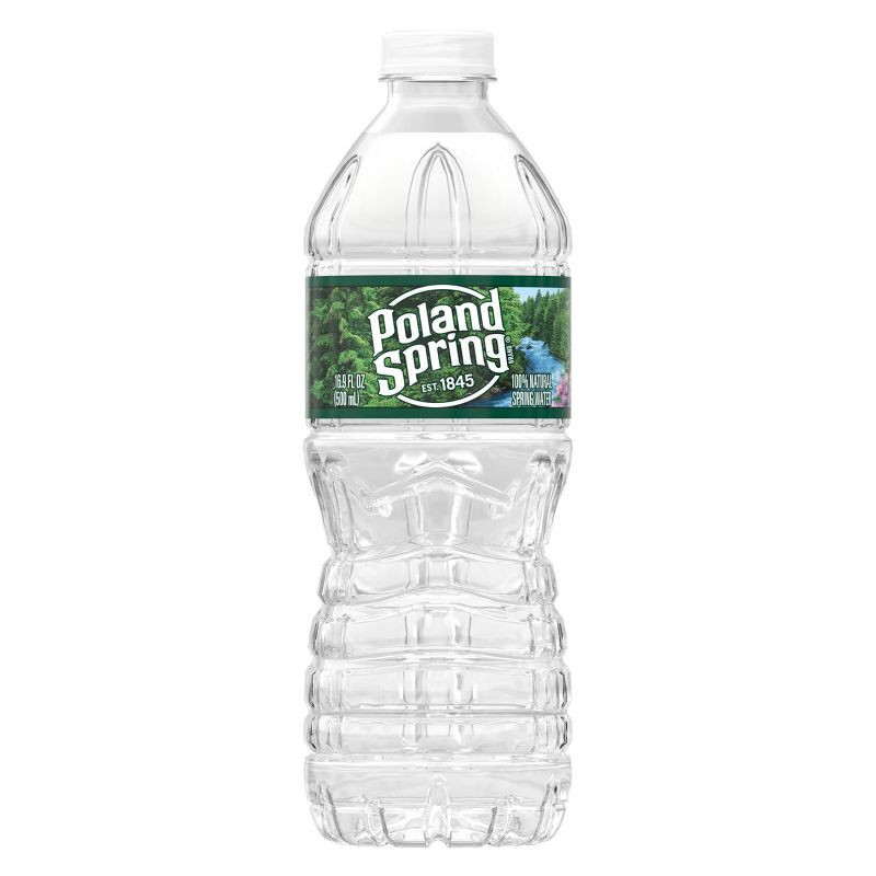 slide 4 of 10, Poland Spring 100% Natural Spring Water - 32pk/16.9 fl oz Bottles, 32 ct, 16.9 fl oz