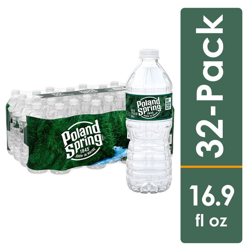 slide 1 of 11, Poland Spring Maine Spring Water - 32 Pack/16.9 Fl Oz, Plastic Bottles, 32 ct, 16.9 fl oz