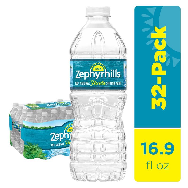 slide 1 of 11, Zephyrhills Florida Spring Water - 32 Pack/16.9 Fl Oz Plastic Bottles, 32 ct, 16.9 fl oz