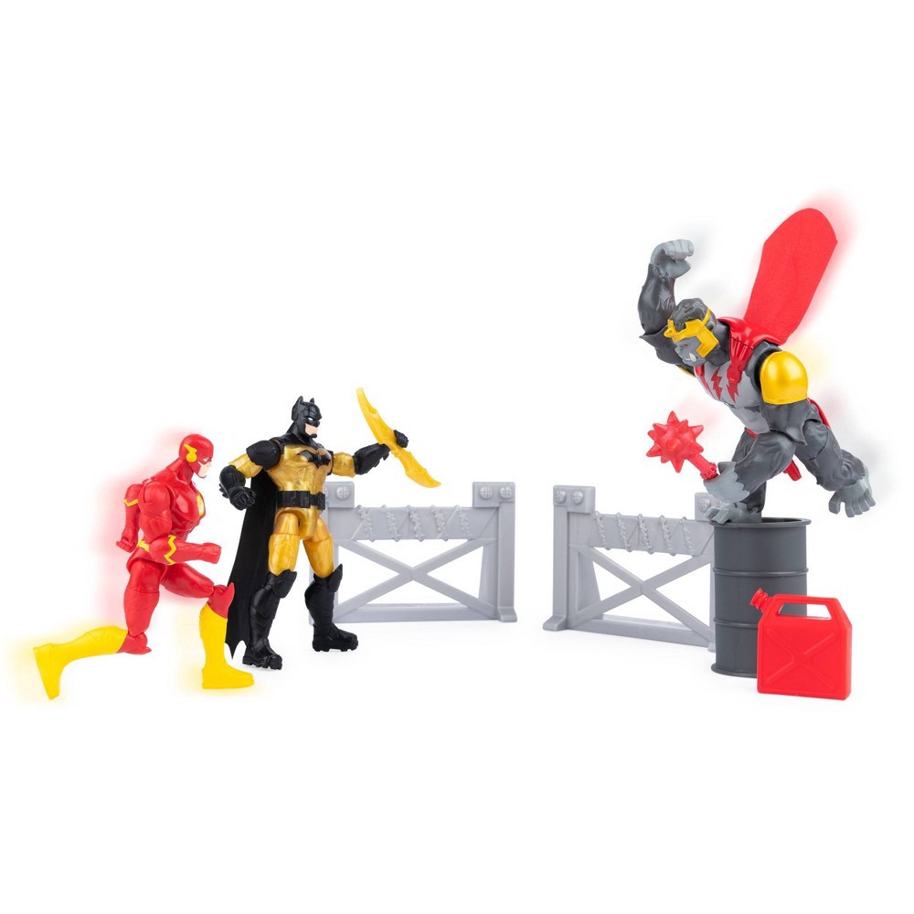 slide 2 of 10, Batman DC Gotham City Train Station Havoc: Batman and The Flash vs Gorilla Grodd Battle Pack (Target Exclusive), 1 ct