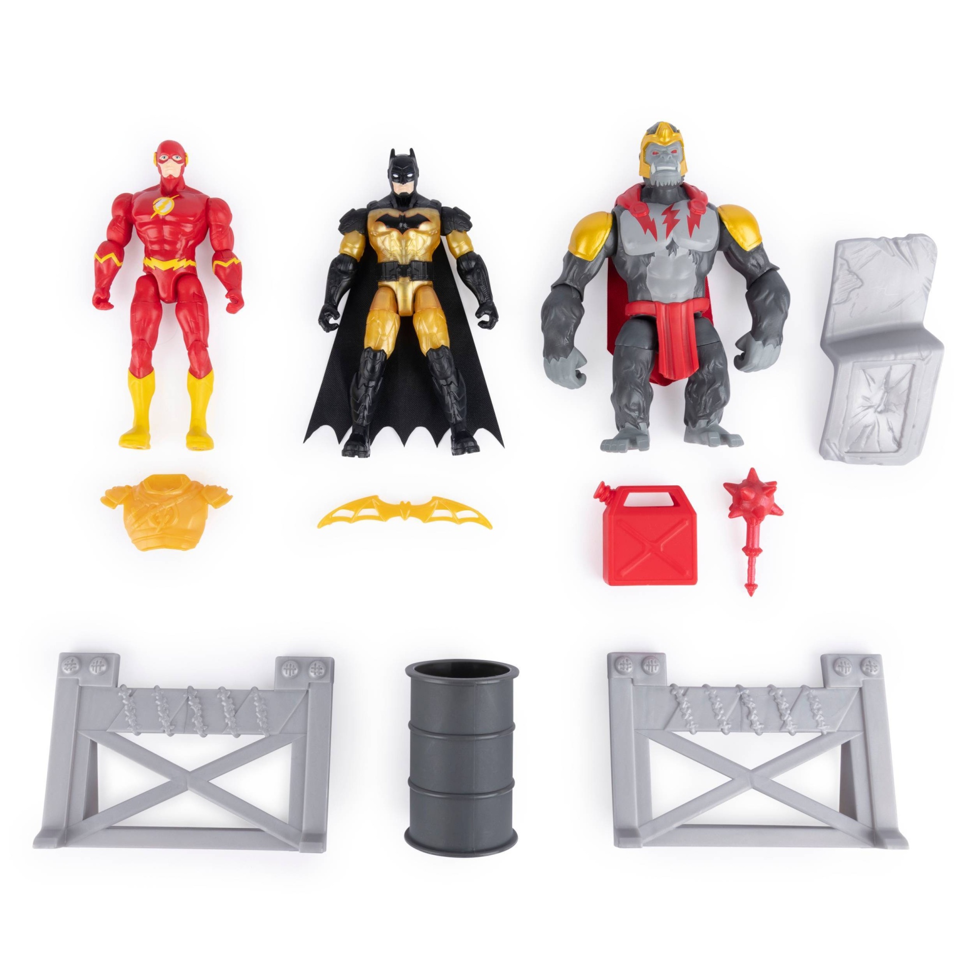 slide 1 of 10, Batman DC Gotham City Train Station Havoc: Batman and The Flash vs Gorilla Grodd Battle Pack (Target Exclusive), 1 ct