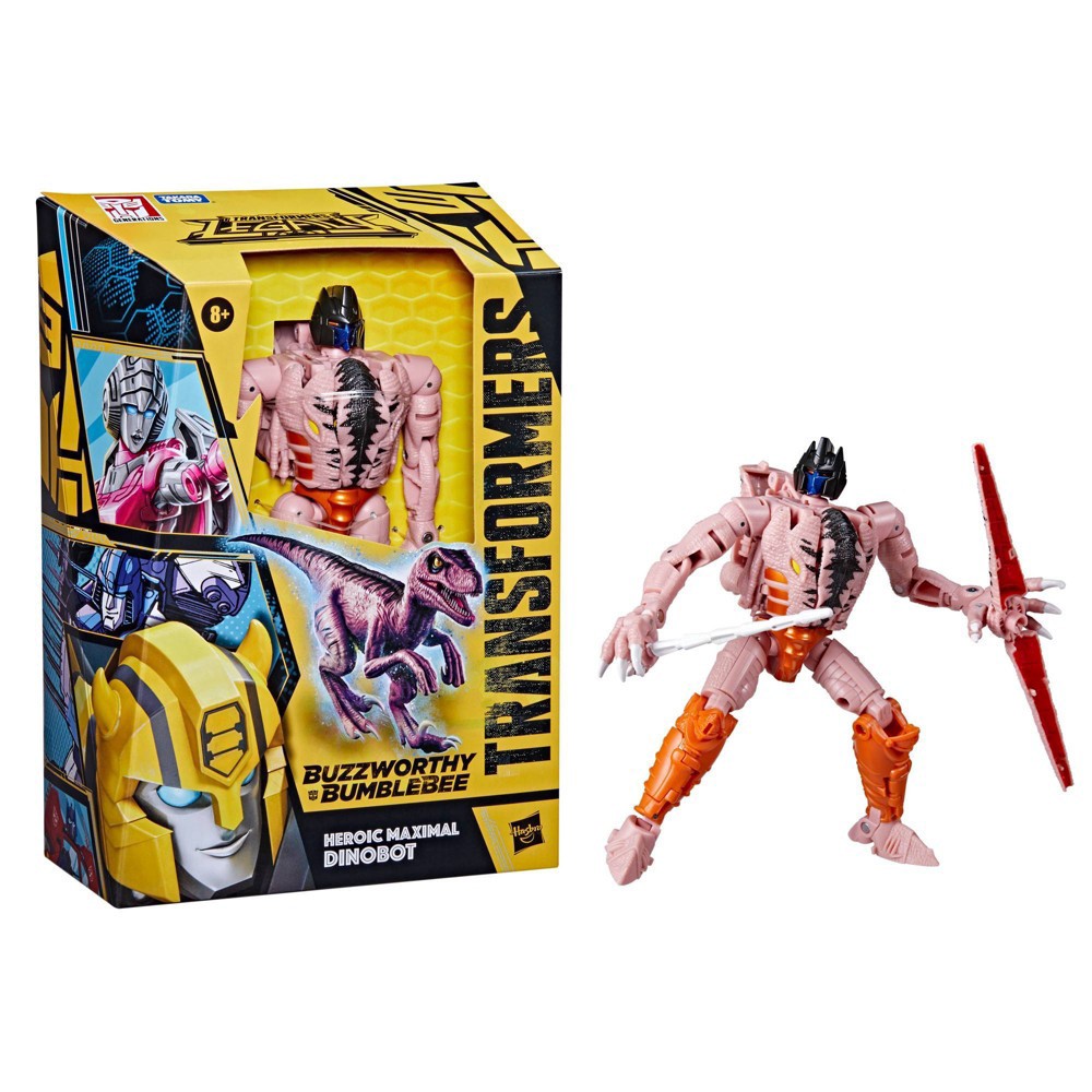 slide 8 of 12, Transformers Buzzworthy Bumblebee Legacy Voyager Heroic Maximal Dinobot Action Figure (Target Exclusive), 1 ct