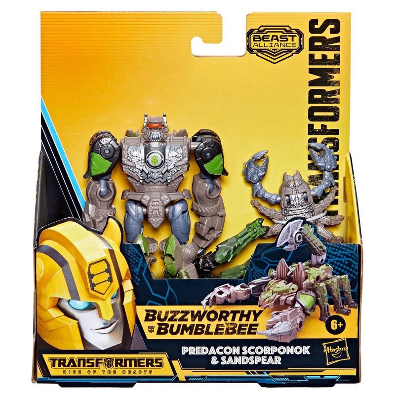 slide 2 of 9, Transformers Beast Alliance Predacon Scorponok and Sandspear Action Figure Set - 2pk, 2 ct