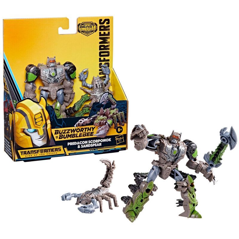 slide 6 of 9, Transformers Beast Alliance Predacon Scorponok and Sandspear Action Figure Set - 2pk, 2 ct