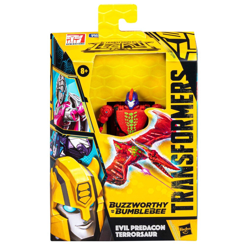 slide 5 of 9, Transformers Buzzworthy Bumblebee Legacy Deluxe Evil Predacon Terrorsaur Action Figure (Target Exclusive), 1 ct