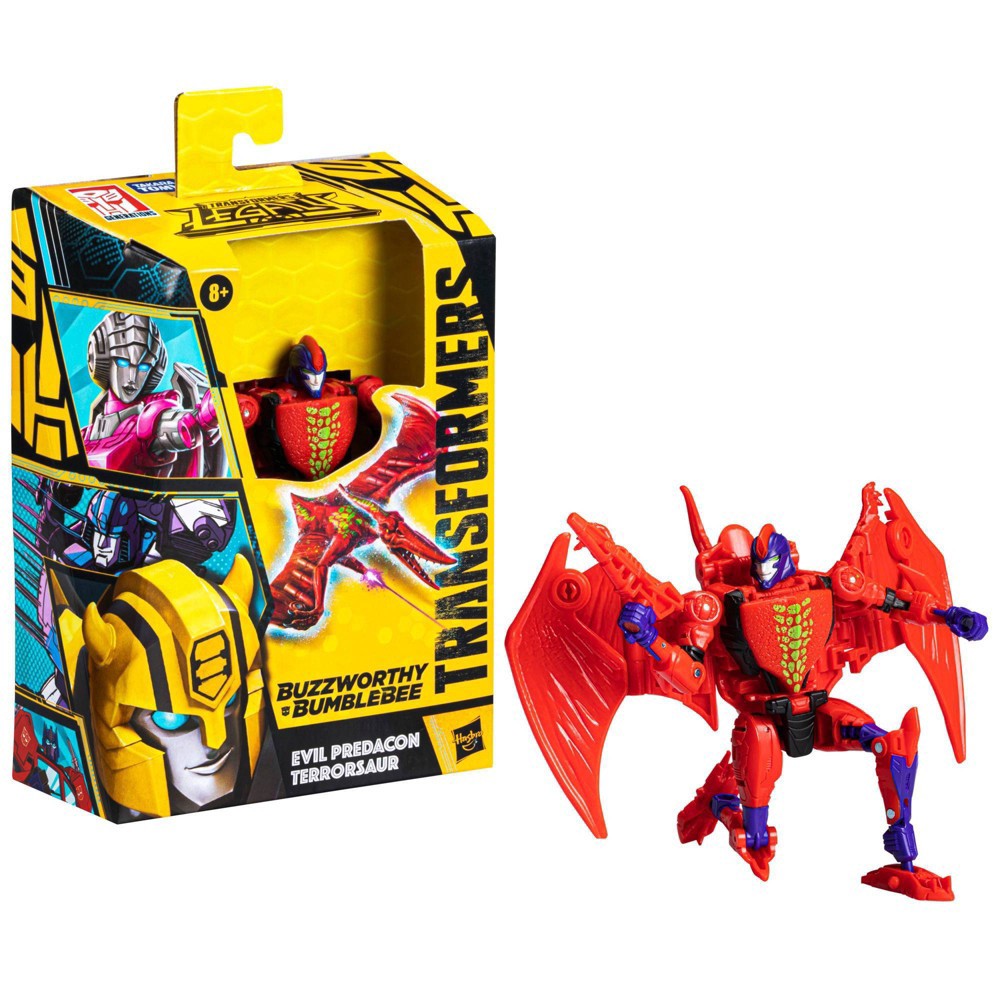 slide 6 of 9, Transformers Buzzworthy Bumblebee Legacy Deluxe Evil Predacon Terrorsaur Action Figure (Target Exclusive), 1 ct