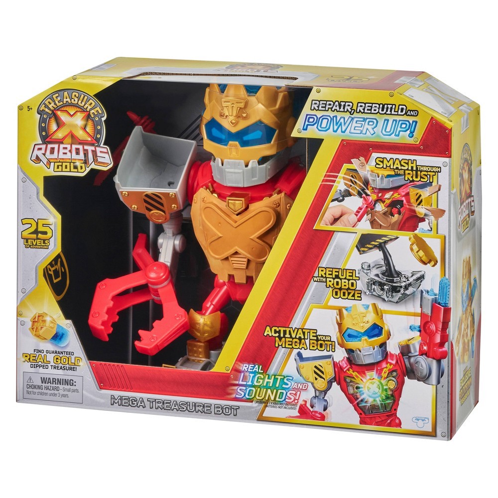 slide 8 of 20, Treasure X Robots Gold Mega Treasure Bot, 1 ct