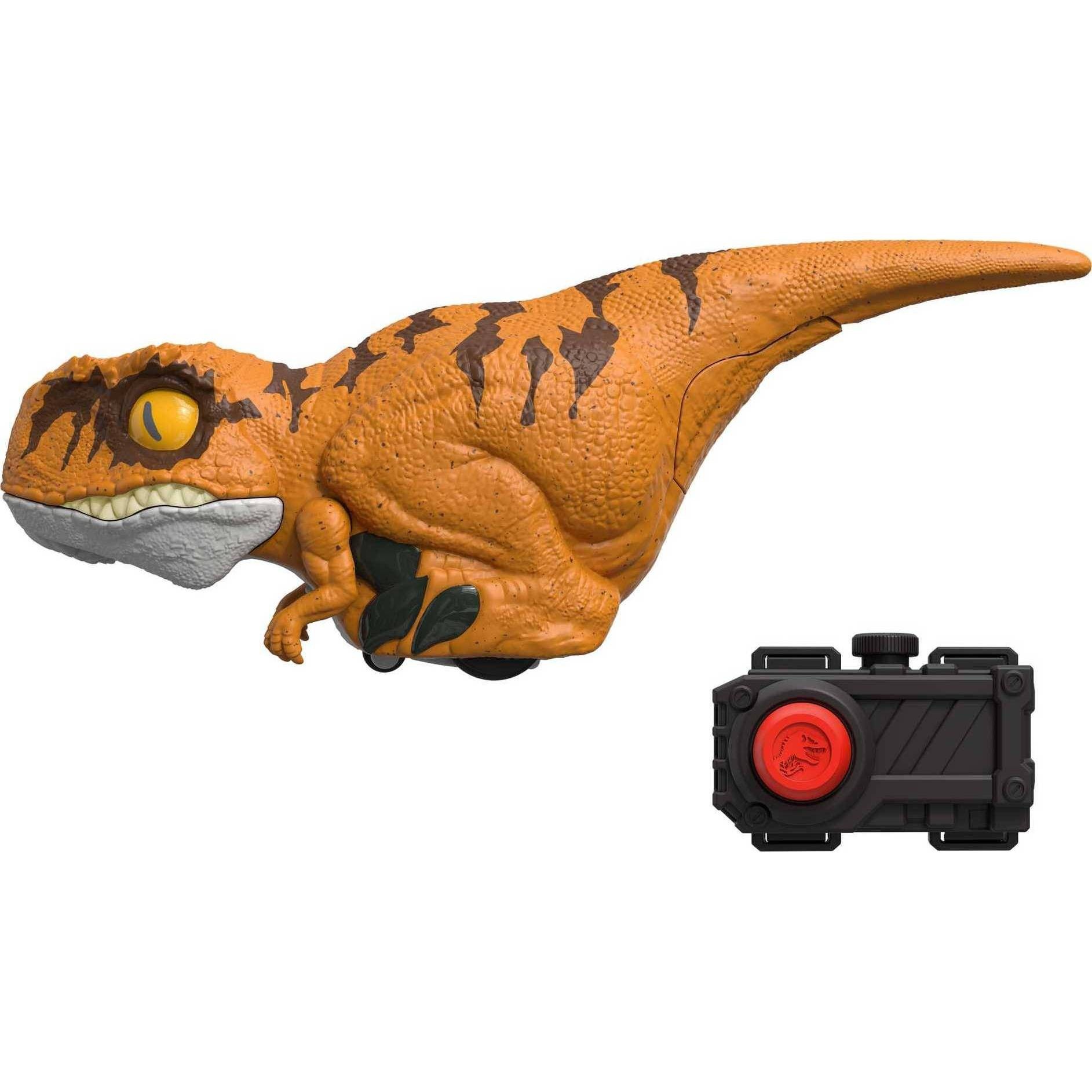 slide 1 of 6, Jurassic World: Dominion Uncaged Click Tracker Atrociraptor 'Tiger' Dinosaur Toy, 1 ct