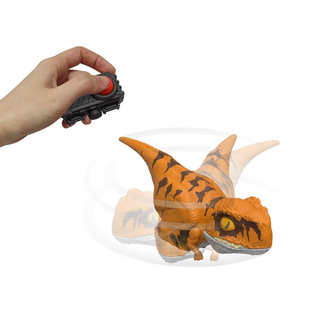 slide 5 of 6, Jurassic World: Dominion Uncaged Click Tracker Atrociraptor 'Tiger' Dinosaur Toy, 1 ct