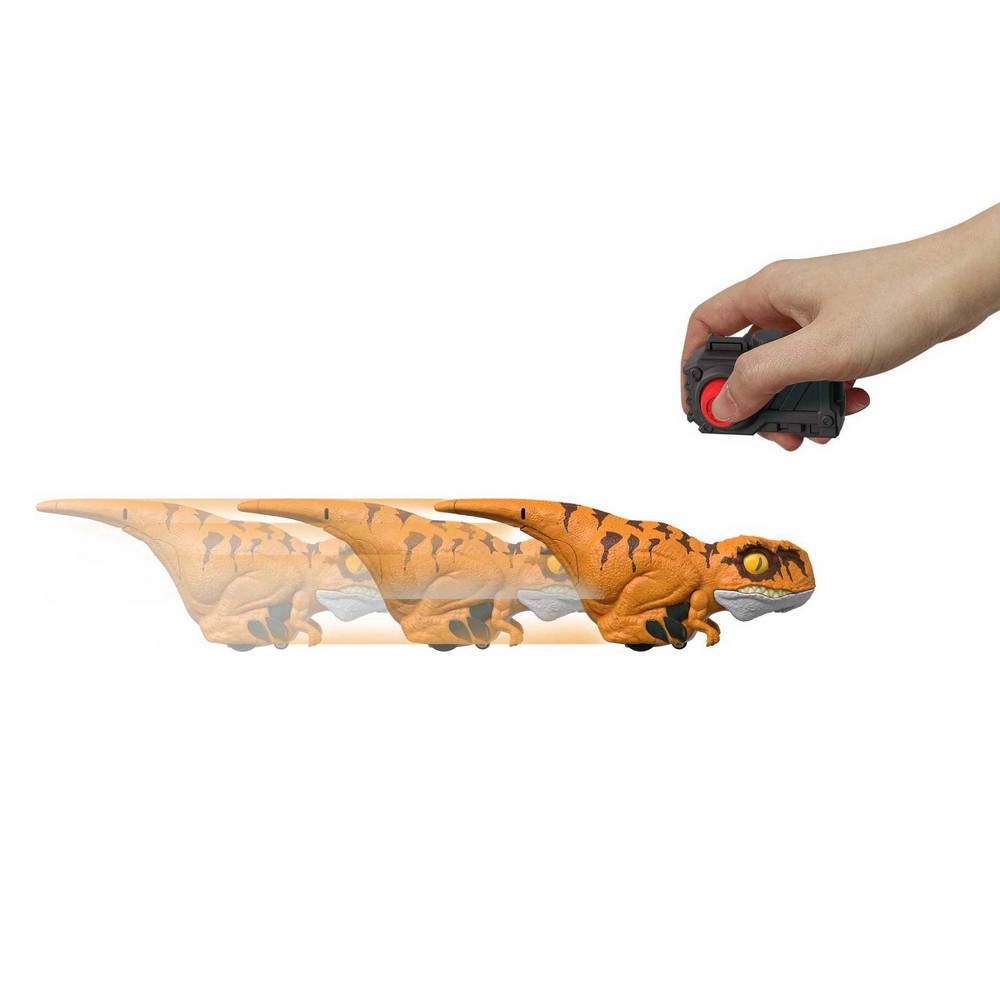 slide 6 of 6, Jurassic World: Dominion Uncaged Click Tracker Atrociraptor 'Tiger' Dinosaur Toy, 1 ct