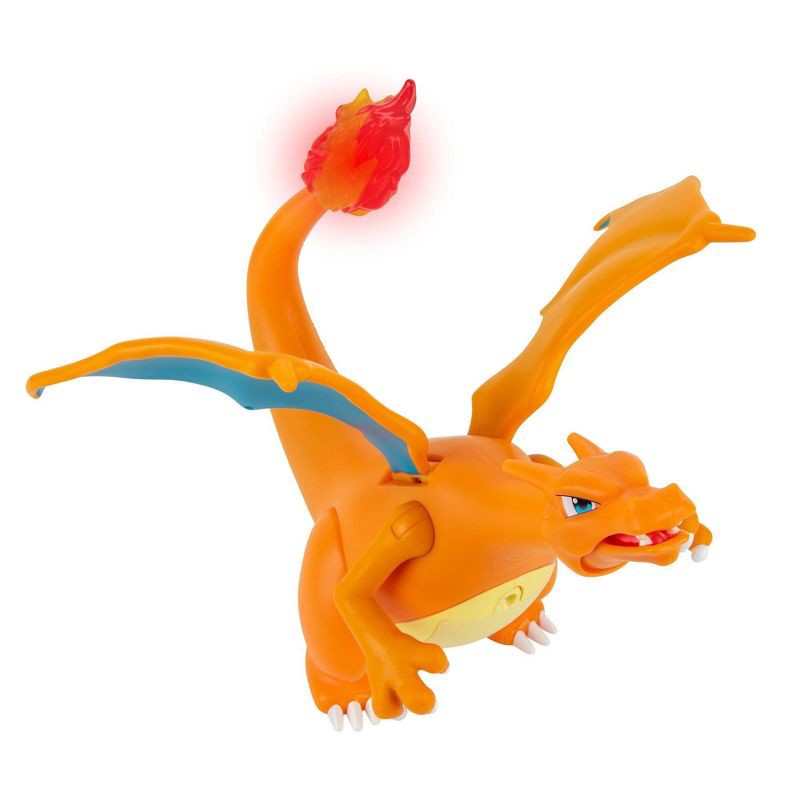 slide 11 of 12, Pokemon Deluxe Feature 6" Charizard Action Figure, 1 ct