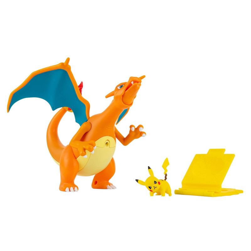 slide 1 of 12, Pokemon Deluxe Feature 6" Charizard Action Figure, 1 ct