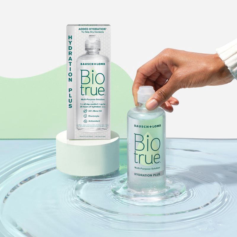 slide 2 of 7, Biotrue Hydration Plus Contact Solution for Hydrating Lens Care - 4 fl oz, 4 fl oz