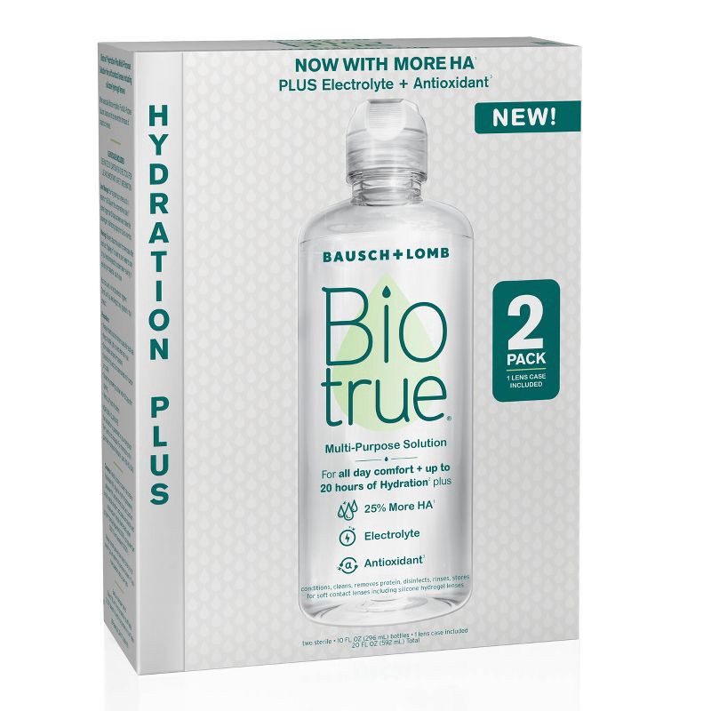 slide 5 of 13, Biotrue Hydration Plus Contact Lens Solution - 20 fl oz, 20 fl oz