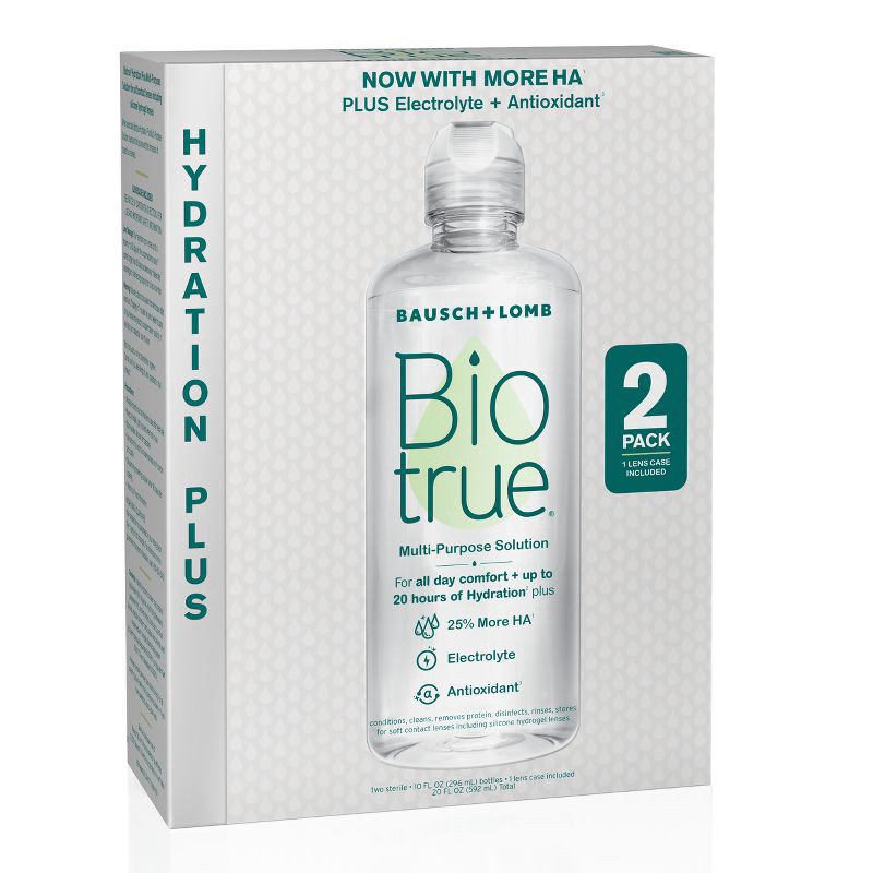 slide 7 of 13, Biotrue Hydration Plus Contact Lens Solution - 20 fl oz, 20 fl oz