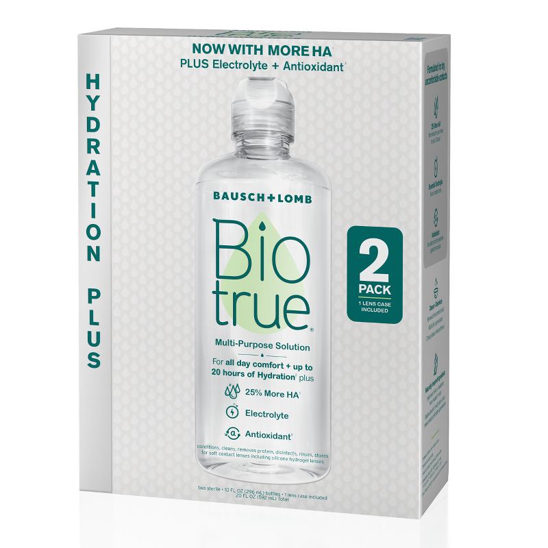 slide 8 of 13, Biotrue Hydration Plus Contact Lens Solution - 20 fl oz, 20 fl oz