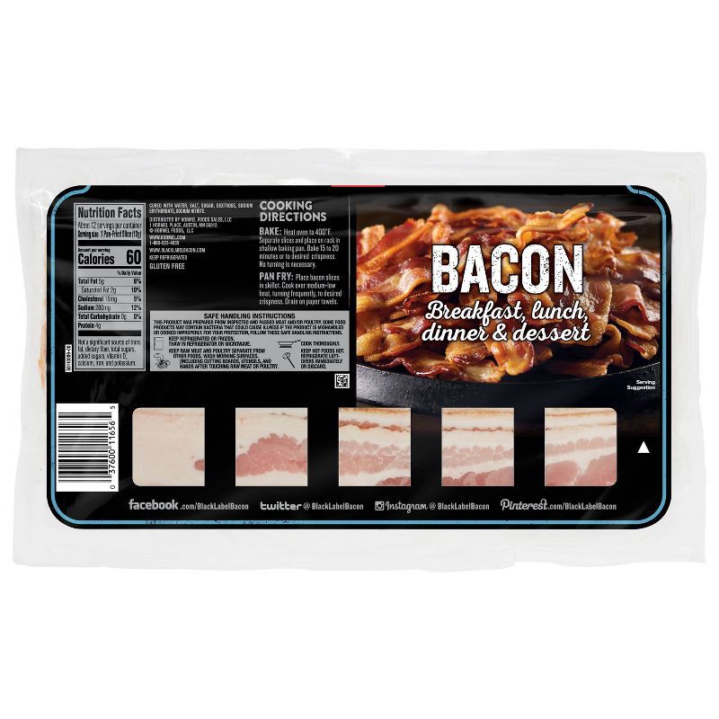 slide 2 of 11, Hormel Black Label Thick Cut Bacon Slices - 16oz, 16 oz