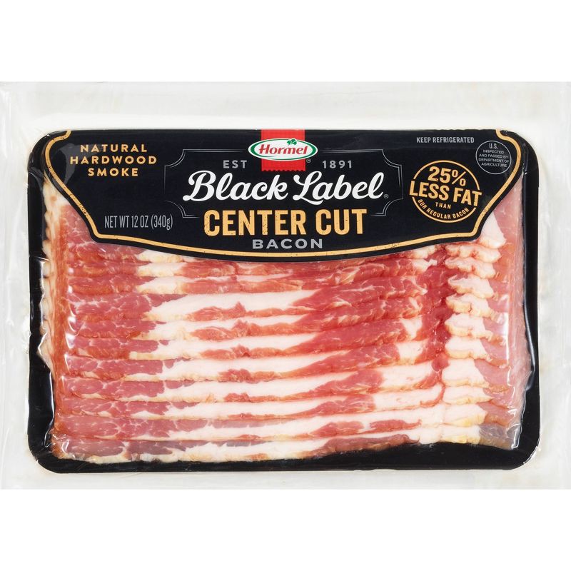 slide 1 of 8, Hormel Black Label Center Cut Bacon - 12oz, 12 oz