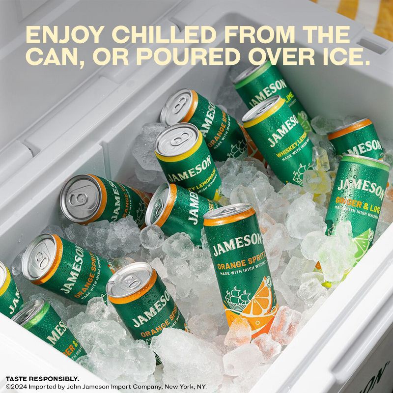 slide 3 of 10, Jameson Whiskey Lime RTD - 4pk/355ml Cans, 4 ct; 355 ml
