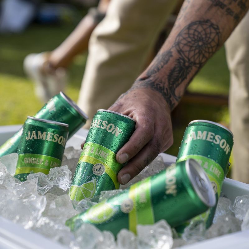 slide 7 of 10, Jameson Whiskey Lime RTD - 4pk/355ml Cans, 4 ct; 355 ml