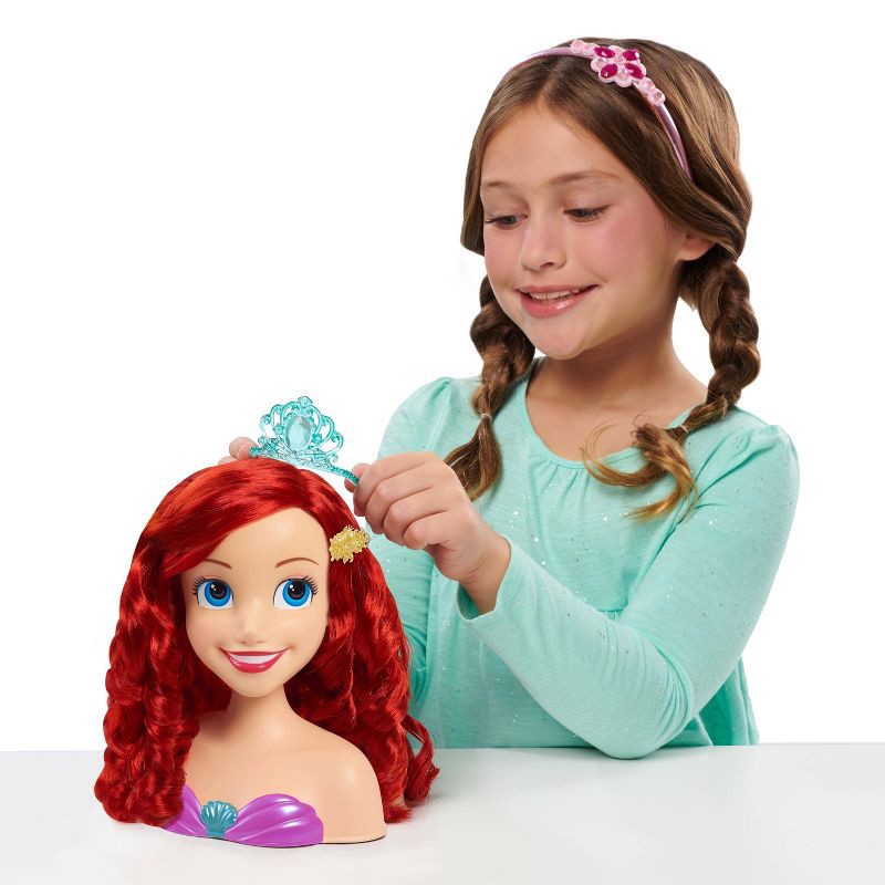 slide 2 of 7, Disney Princess Ariel Styling Head: The Little Mermaid Plastic Toy Styling Heads, 1 ct