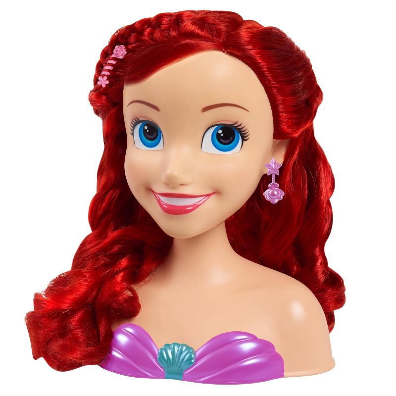 slide 3 of 7, Disney Princess Ariel Styling Head: The Little Mermaid Plastic Toy Styling Heads, 1 ct