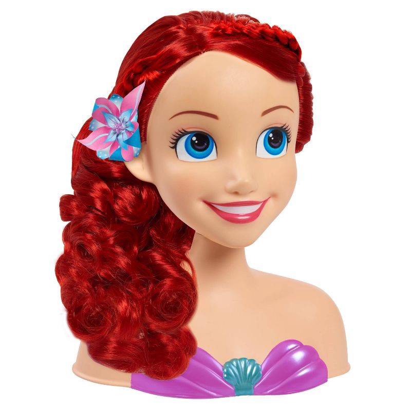 slide 4 of 7, Disney Princess Ariel Styling Head: The Little Mermaid Plastic Toy Styling Heads, 1 ct
