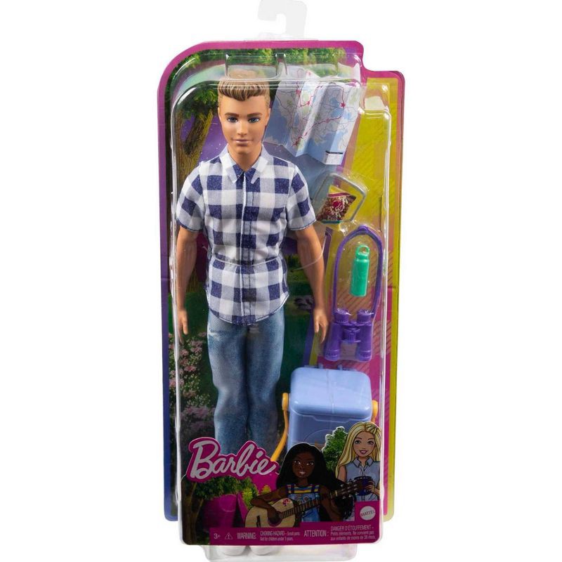 slide 6 of 6, ​Barbie It Takes Two Ken Camping Doll - Plaid Shirt, 1 ct