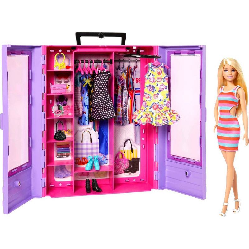 slide 1 of 6, Barbie Fashionistas Ultimate Closet Doll and Accessory, 3 Years & Up, 1 ct
