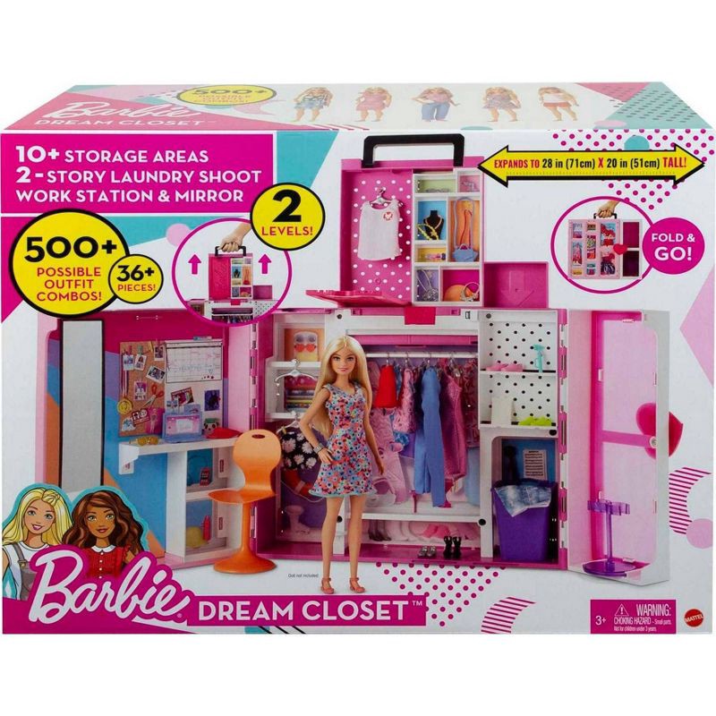 slide 6 of 9, Barbie Dream Closet Playset, 1 ct