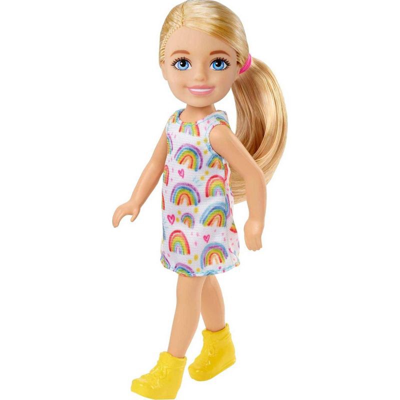 slide 1 of 1, Barbie Chelsea Doll - Rainbow Print Dress, 1 ct