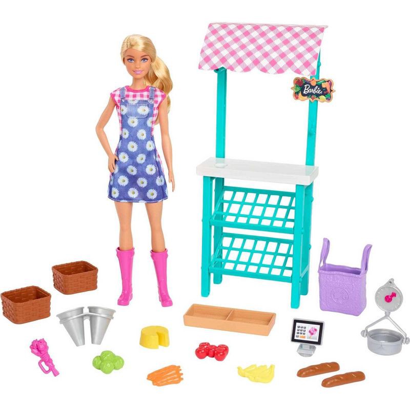 slide 1 of 1, Barbie Farmers Market Playset, 1 ct