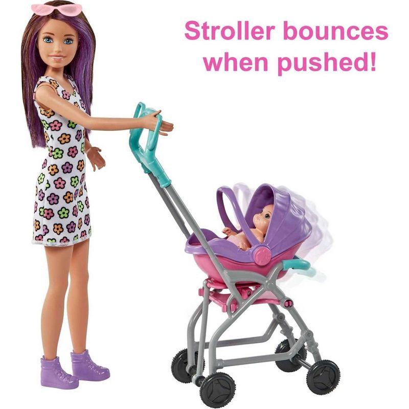 slide 3 of 6, Barbie Skipper Babysitters Inc. Playset - Straight Brunette Hair, 1 ct