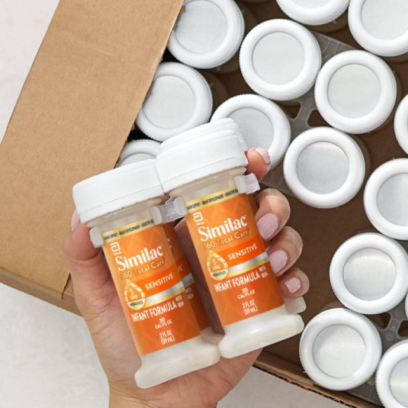 slide 10 of 14, Similac 360 Total Care Sensitive Non-GMO Ready to Feed Powder Infant Formula - 2 fl oz Each/12ct, 2 fl oz, 12 ct