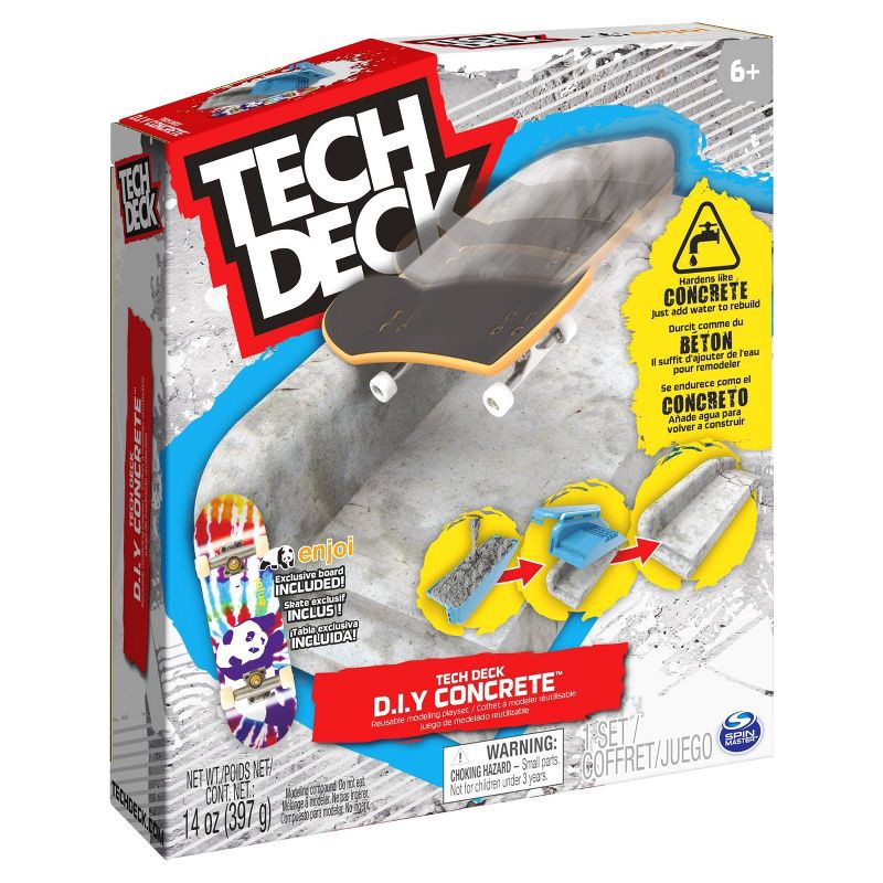 slide 9 of 11, Tech Deck D.I.Y Concrete Reusable Modeling Playset, 1 ct