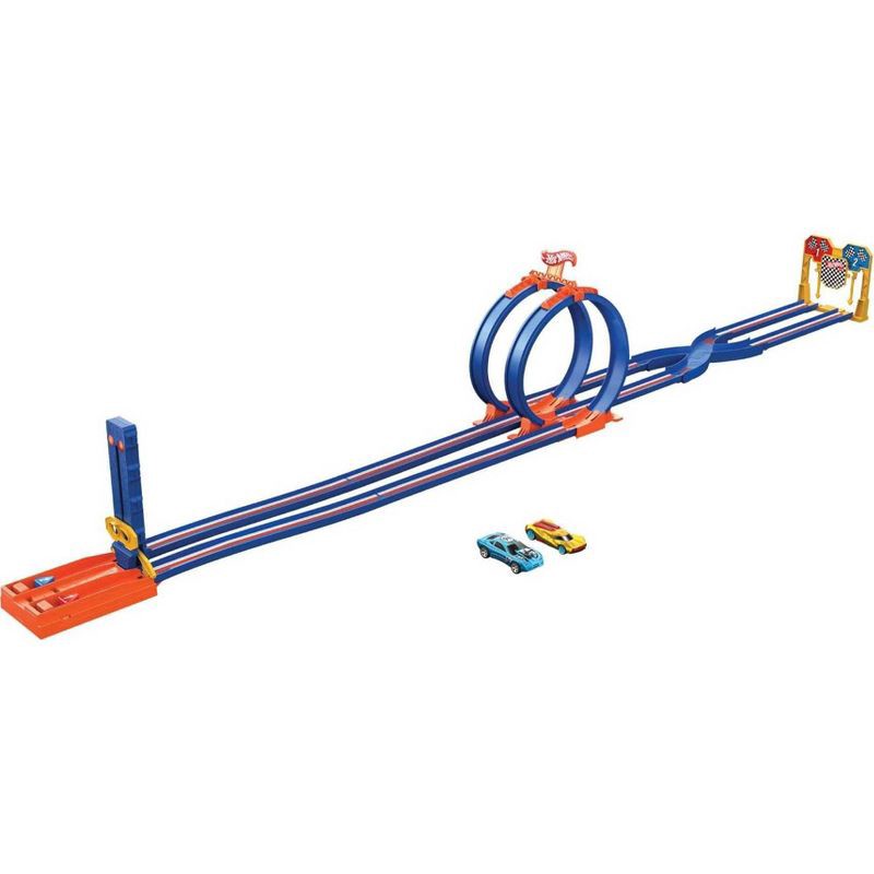 slide 12 of 13, Hot Wheels Ultra Hots Wild Drive Drag Race Trackset, 1 ct