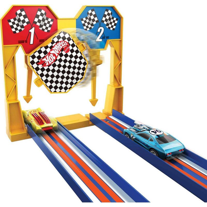 slide 4 of 13, Hot Wheels Ultra Hots Wild Drive Drag Race Trackset, 1 ct