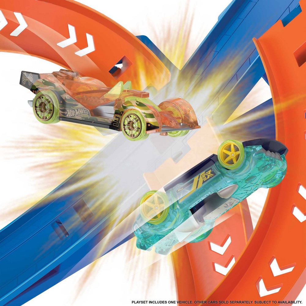 slide 5 of 6, Hot Wheels Action Spiral Speed Crash, 1 ct