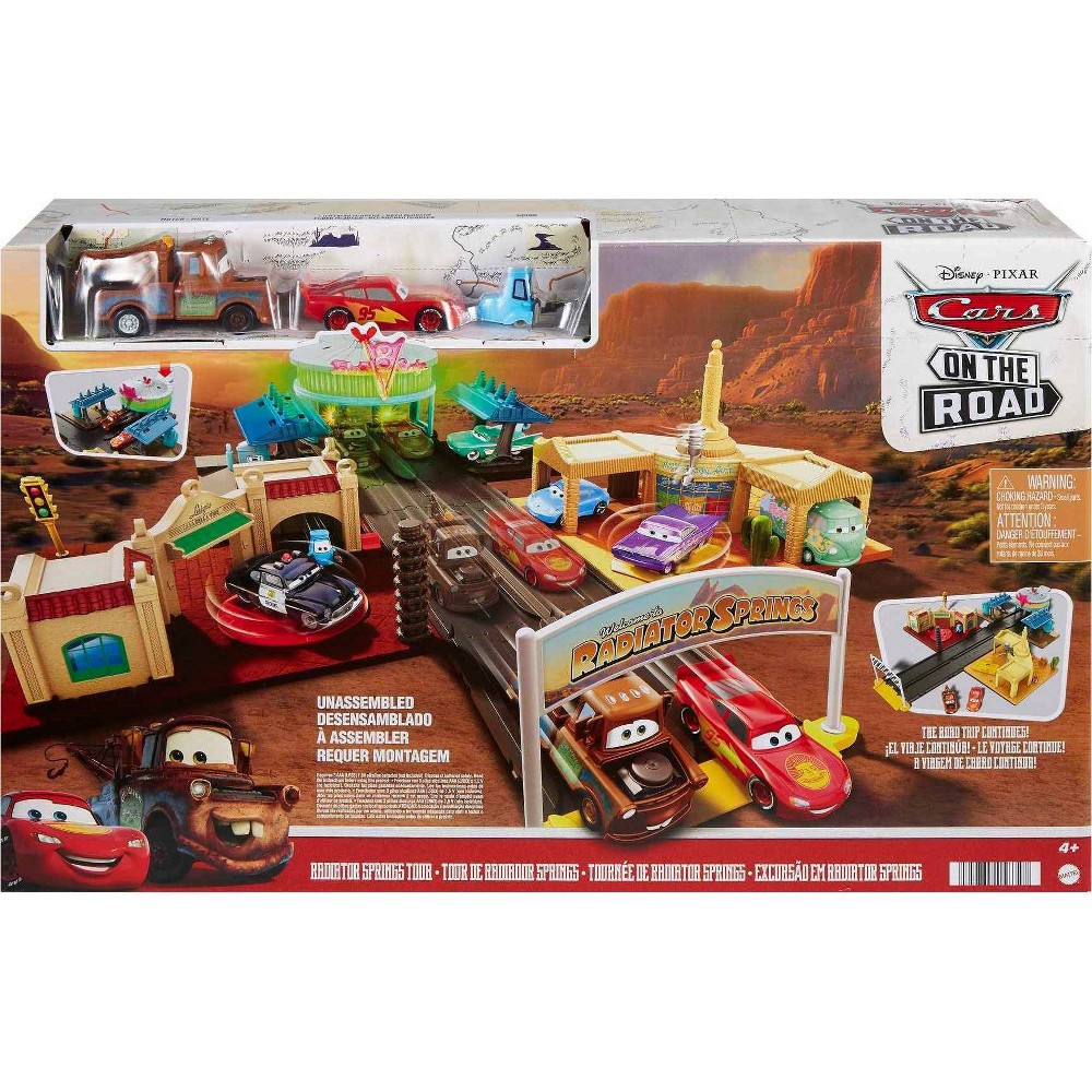 slide 3 of 6, Disney Pixar Cars Radiator Springs Tour Trackset, 1 ct