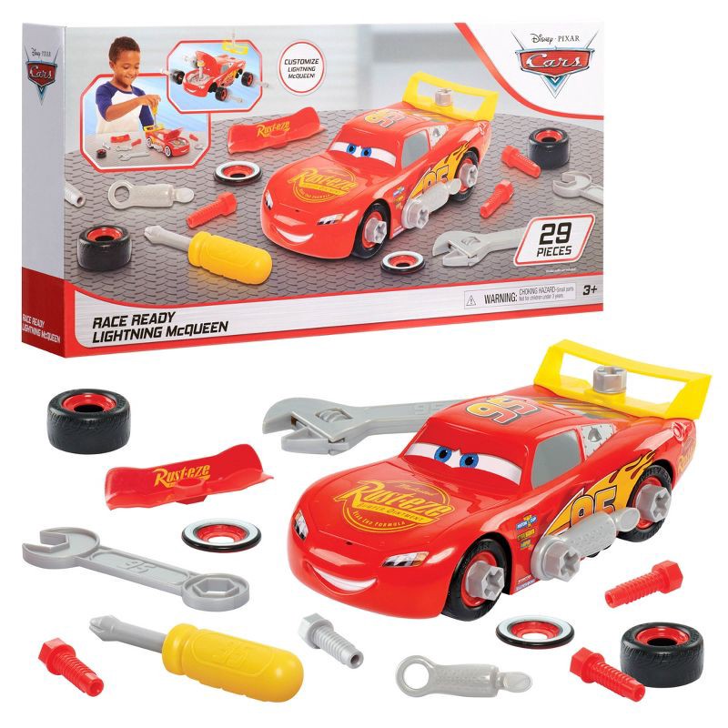 slide 1 of 6, Cars Lightning McQueen Car Builder, 1 ct