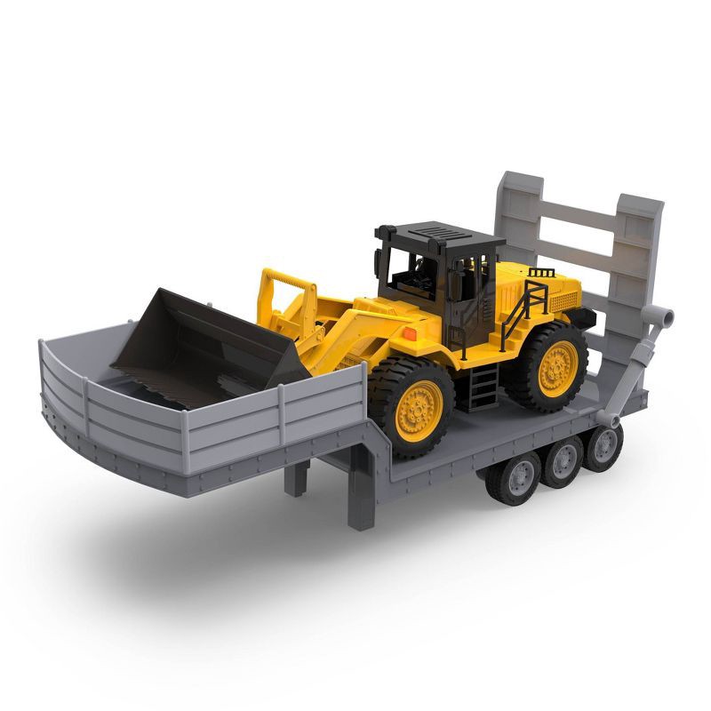 slide 6 of 9, DRIVEN by Battat – Jumbo Carrier Truck with Midrange Front End Loader: Metal & Plastic Toy Vehicle Set, 1 ct