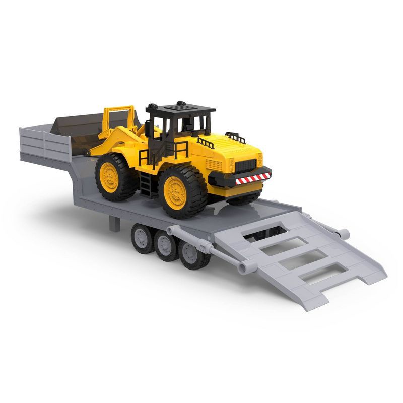 slide 7 of 9, DRIVEN by Battat – Jumbo Carrier Truck with Midrange Front End Loader: Metal & Plastic Toy Vehicle Set, 1 ct