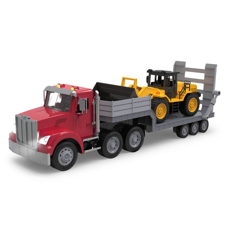 slide 1 of 9, DRIVEN by Battat – Jumbo Carrier Truck with Midrange Front End Loader: Metal & Plastic Toy Vehicle Set, 1 ct